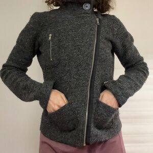 Esprit highest quality grey casual wool jacket size S/M